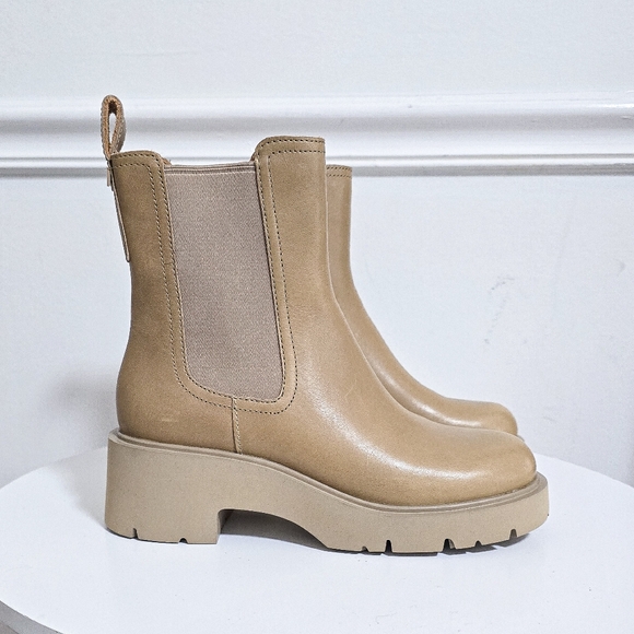 Camper Milah beige Chelsea leather boots size 38 - Picture 2 of 11